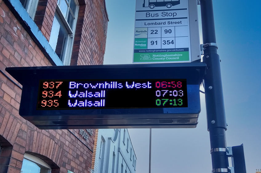 LED real-time information display