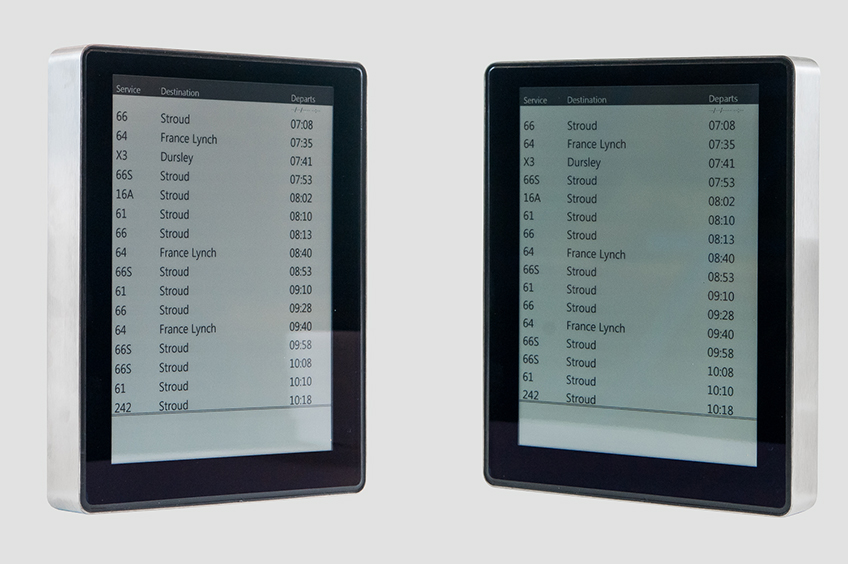 Low-power real-time information displays