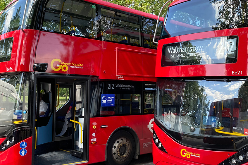 Connected bus fleets